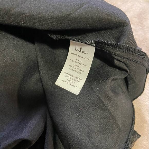 NWOT Lulus Glittering Personality Black Sequin Skater Bustier Mini Dress - Picture 7 of 9